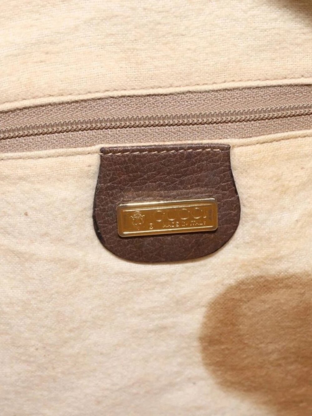 GUCCI GG Supreme Shoulder Bag PVC Beige Gold 001 256 0719 Auth mr2014 - Picture 11 of 16
